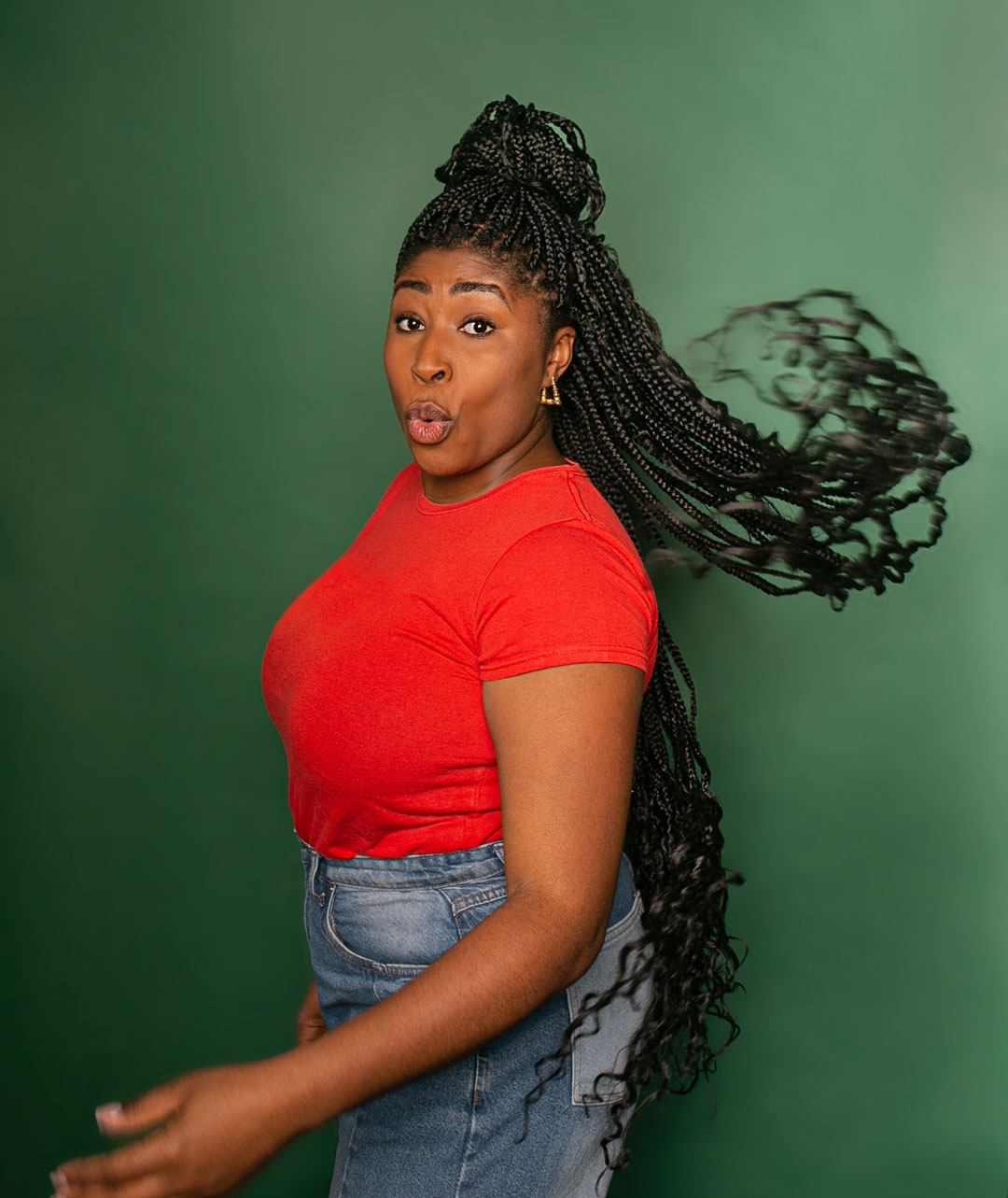 Promotional image for the 2023 Season of 'seven methods of killing kylie jenner'. In photo: Chika Ikogwe. Photographer: Teniola Komolafe