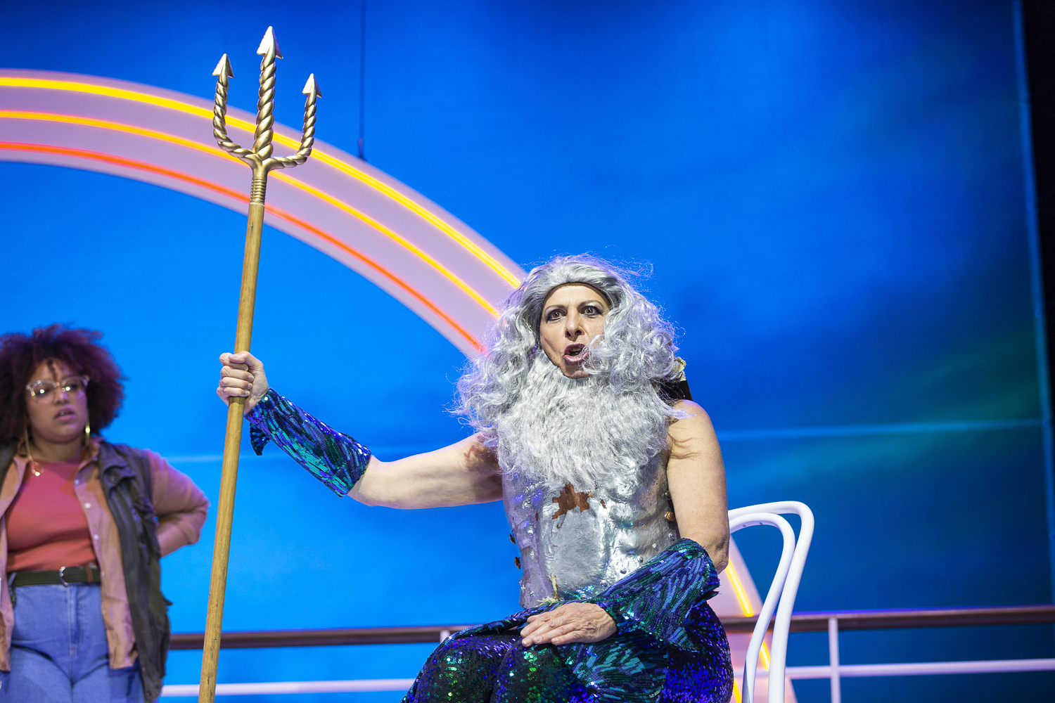 Production still for the 2021 Season of 'S.S. Metaphor'. L-R: Zenya Carmellotti, Natalie Gamsu. Photographer: Pia Johnson