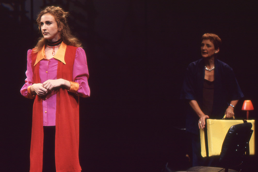 Production still for "Love Child". L-R: Natasha Herbert as Billie, Sue Ingleton as Anna. Photographer: Jeff Busby