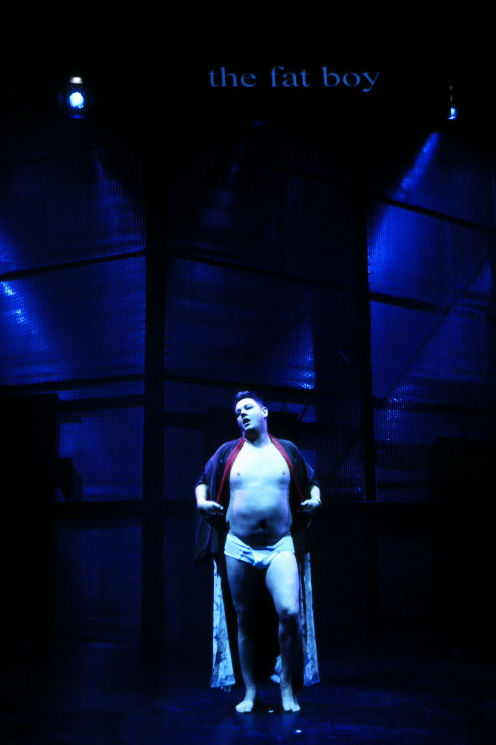 Production still for "The Fat Boy". Tim Richards as Trevor. Photographer: Jeff Busby