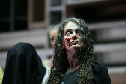 Production still for "The Women of Troy". Melita Jurisic. Photographer: Tracey Schramm