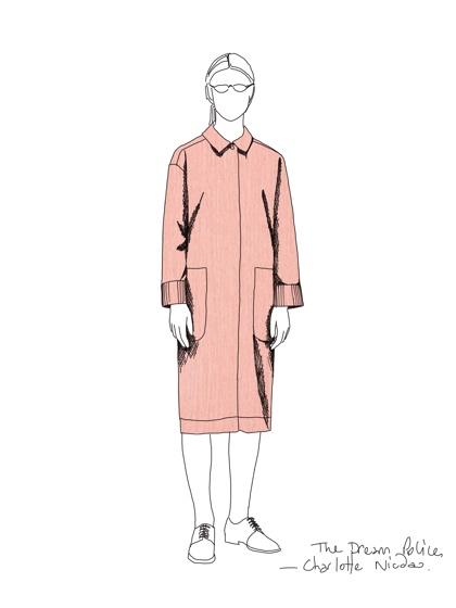Costume design rendering 'Dream Police' (c) Marg Horwell
