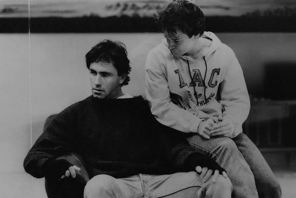 Production still for "Furious". L-R: Nicholas Eadie as Roland, Tamblyn Lord as Chris. Photographer: David Wilson