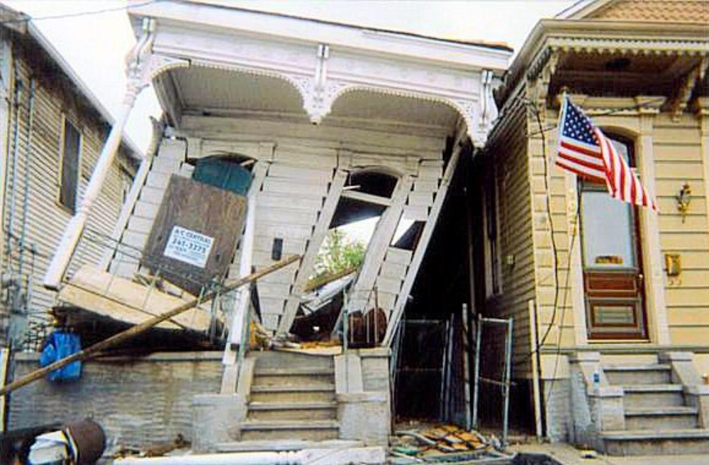 The house across the street from my apartment in New Orleans Post-Katrina, Photographer: Morgan Rose