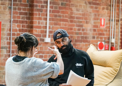 In photo: Bridget Balodis, Dushan Philips. Photographer: Phoebe Powell 