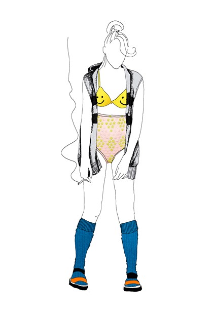 Costume design rendering (c) Marg Horwell