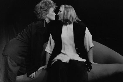 Production still for "Simply Irresistible". L-R: Judi Connelli, Caroline Gillmer. Photographer: Lyn Pool