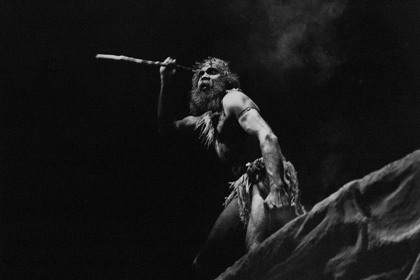 Production still for "Black Rabbit". Gnarnayarrahe Waitairie as Jala Jala. Photographer: Jeff Busby