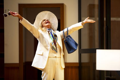 Production still for the 2023 season of 'This is Living.' In photo: Belinda McClory. Photographer: Kristin Gehradte 