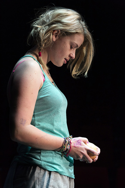 Production still for "Ugly Mugs". Sara West. Photographer: Pia Johnson