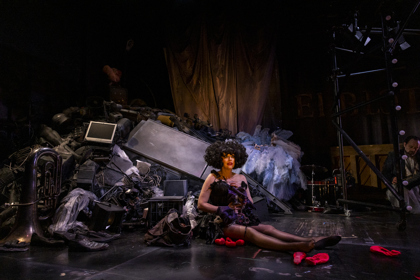 Production Photography: Brett Boardman / Featuring: Meow Meow / Production image from Belvoir Season.