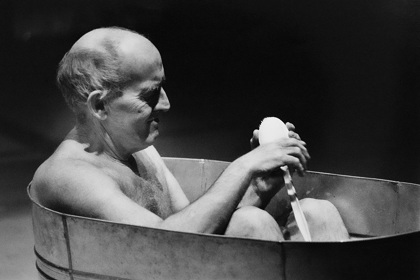 Production still for "King of Country". Cliff Ellen as Horace. Photographer: Lyn Pool