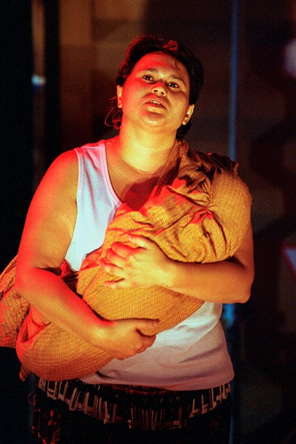 Production still for "Mavis Goes to Timor". Cidalia Pires as Mariana. Photographer: Jon Green