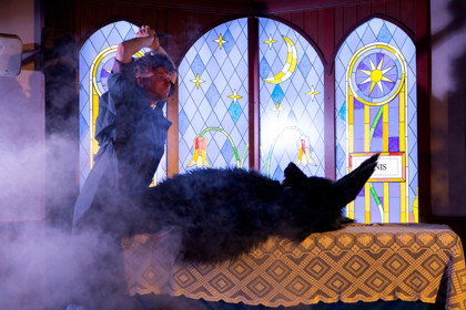 Campaign image for the 2023 Season of 'Hour of the Wolf'. In photo: Keegan Joyce, Eva Rees. Photographer: Pia Johnson