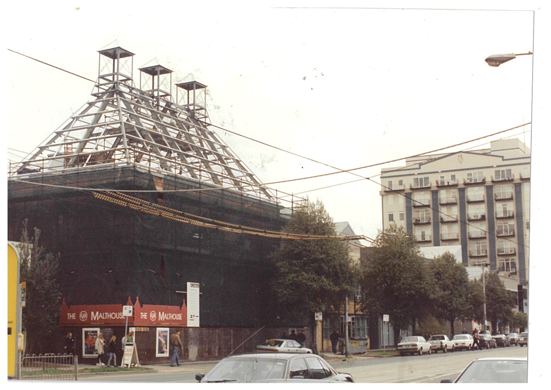 Reconstruction of the original roof of The Tower