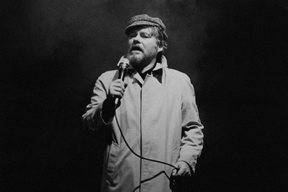 Production still from "The Freedom of the City". Jim Shaw. Photographer: Jeff Busby