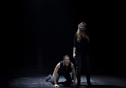 Production still for the 2022 Season of 'Monsters'. L-R: Samantha Hines, Alison Whyte. Photographer: Pia Johnson