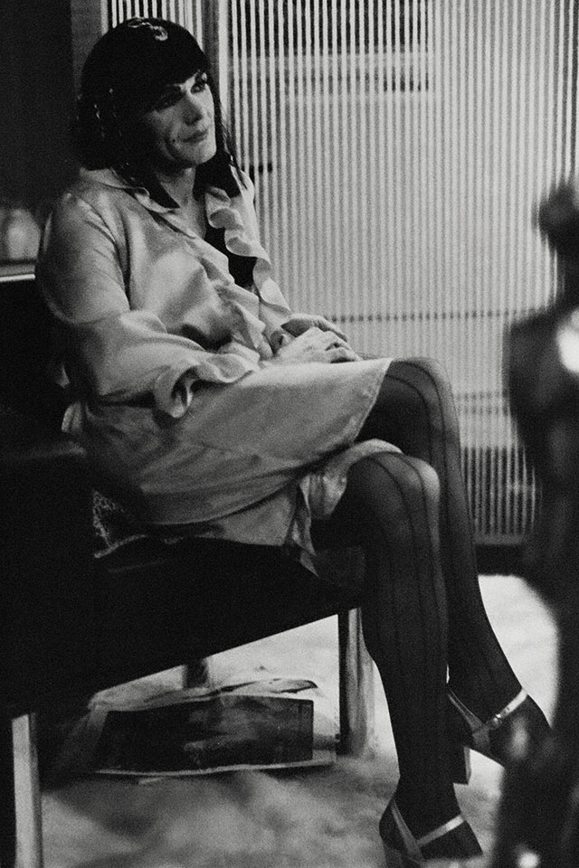 Production still for "Hosanna". Robert Essex as Hosanna. Photographer: Sandra Matlock