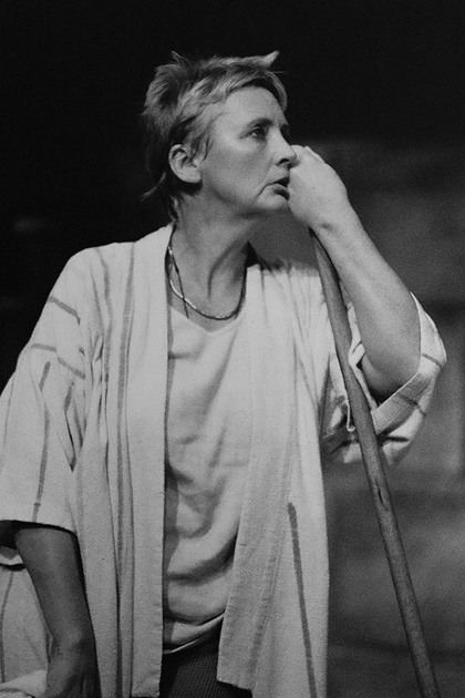 Production still for "The Passion and its Deep Connection with Lemon Delicious Pudding". L-R: Sue Ingleton as Silver. Photographer: Unknown