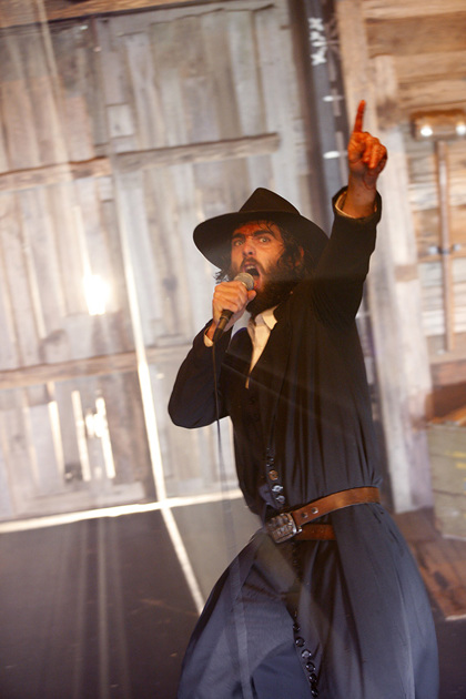 Production still for "Avast/Avast II". Mark Leonard Winter. Photographer: Jeff Busby