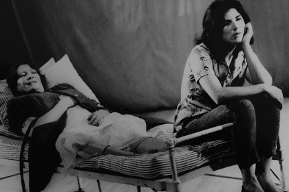 Production still for "Cloudstreet". L-R: Kris McQuade, Claire Jones. Photographer: Unknown