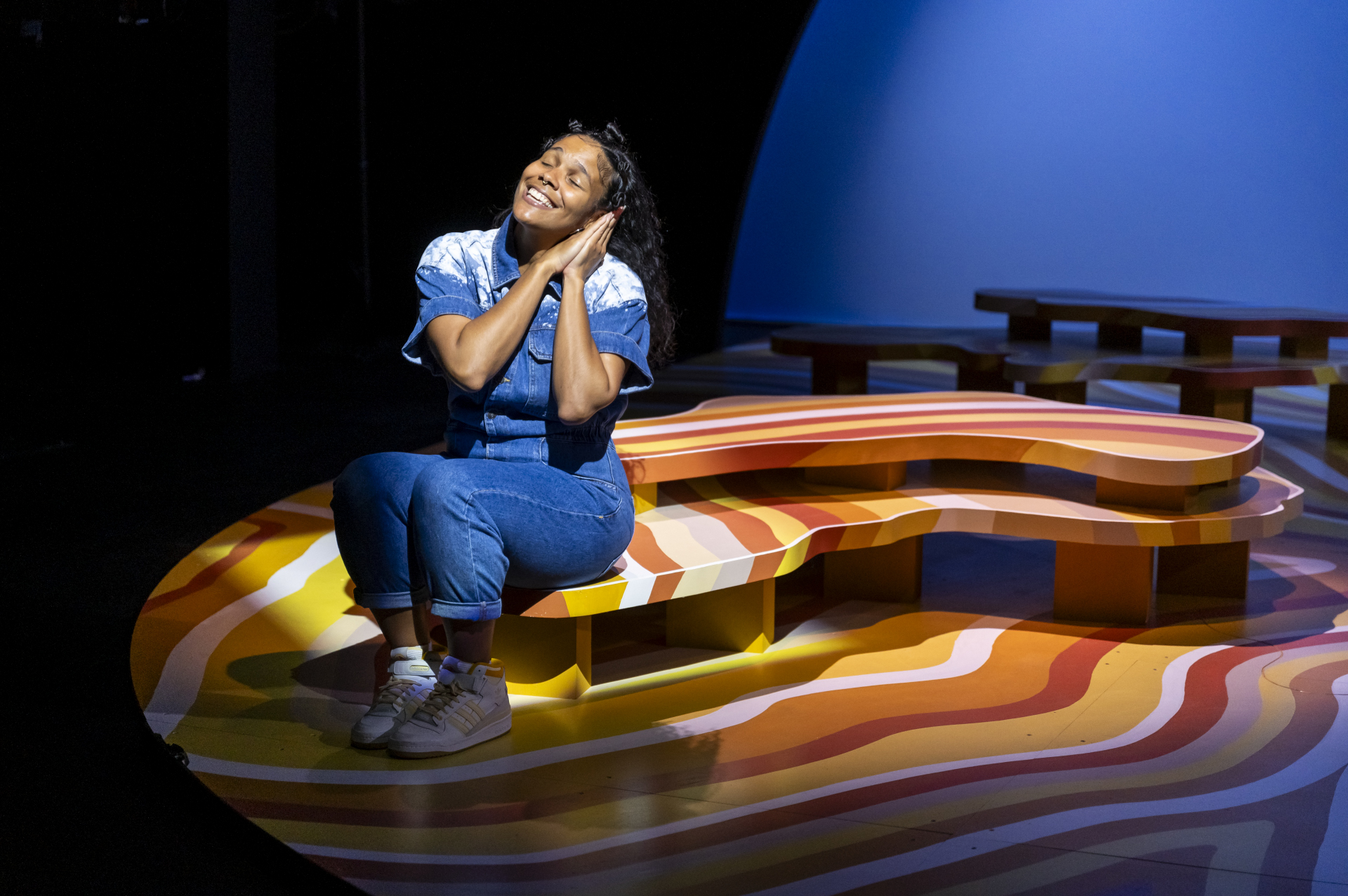 Production still for the 2024 Season of 'The Hate Race'. Zahra Newman. Photographer: Tiffany Garvie