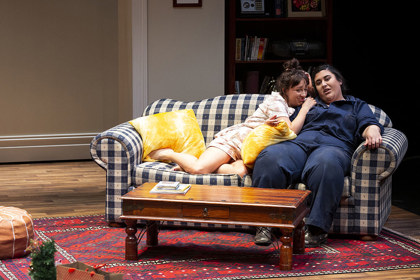 Production still for "Australian Realness". L-R: Emily Goddard, Chanelle Macri. Photographer: Pia Johnson