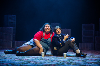 Production still for the 2022 Season of 'Looking For Alibrandi'. L-R: Chanella Macri, Hannah Monson. Photographers: Jeff Busby & Tamarah Scott