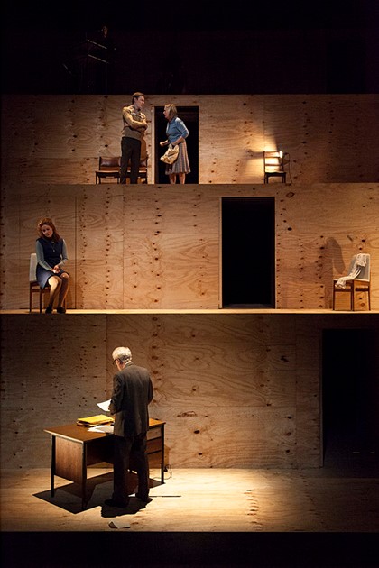 Production still for "Night on Bald Mountain". Top: Luke Mullins, Sue Jones; centre: Nikki Shiels; lower: Peter Carroll. Photographer: Pia Johnson