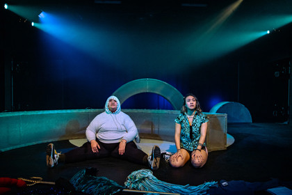 Production still for the 2023 Season of 'Atlantis'. In photo: Chanella Macri, Kira Samu. Photographer: Tamarah Scott