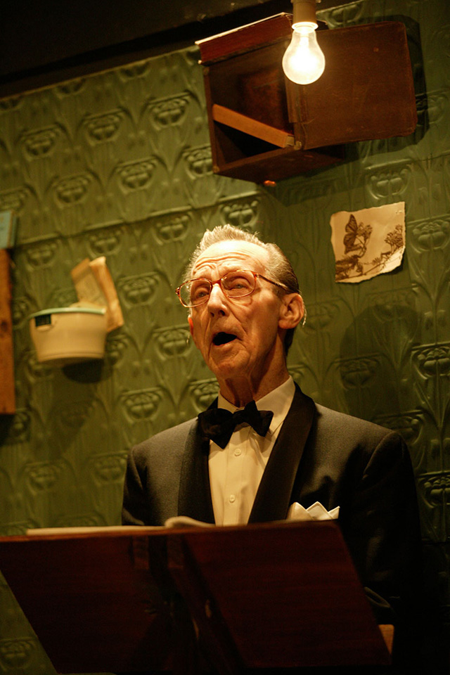 Production still from "The Black Swan of Trespass". Gavan O'Leary. Photographer: Jeff Busby