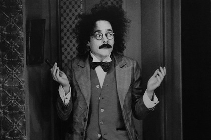  Production still for "Picasso at the Lapin Agile". Tyler Coppin as Einstein. Photographer: Jeff Busby