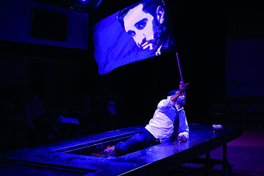 Production still for "Trustees". Hazem Shammas. Photographer: Nicolai Khalezin