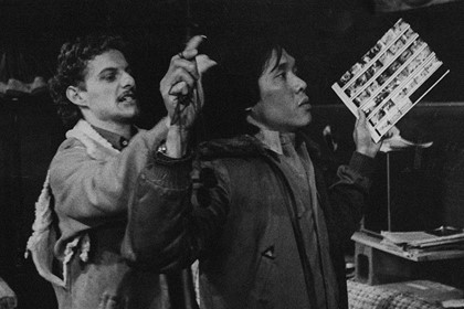 Production still for "Luck of the Draw". L-R: John Walker as John, Tran Minh Nam as Khan. Photographer: David B. Simmonds