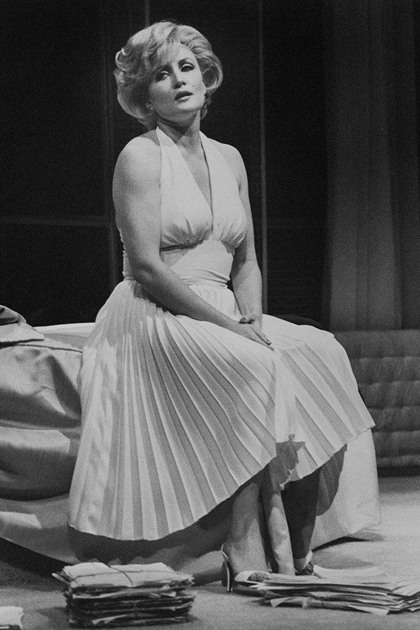 Production still for "Insignificance". Kate Fitzpatrick as the Actress. Photographer: Vikki Driscoll