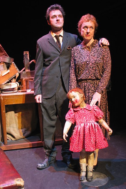 Publicity still for the 2004 tour of "Ruby Moon". L-R: Peter Houghton, Heather Bolton. Photographer: Chris Howard