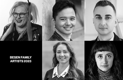 L-R: Holly-Jane Cohle (top-left), Kevin Hojerslev (top-center), Kitan Petkovski (top-right), Emily Wells (bottom-center), Giovanna Yate Gonzalez (bottom-right)