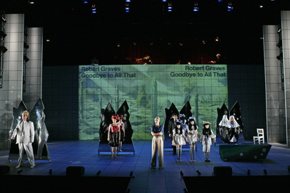 Production still for "Through the Looking Glass". Photographer: Jeff Busby