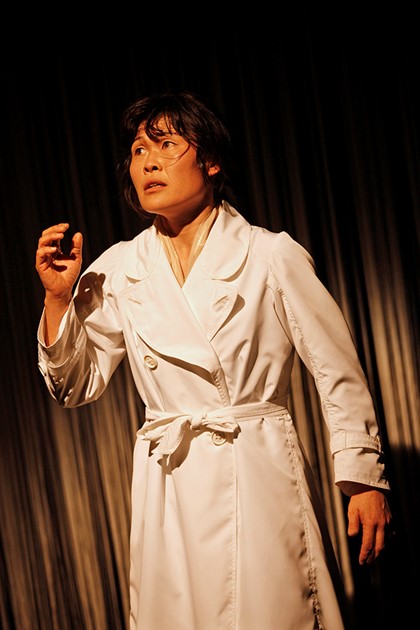 Production still for "En Trance". Yumi Umiumare. Photographer: Jeff Busby