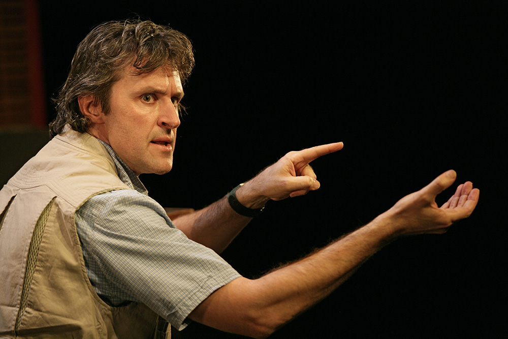 Production still for "The Pitch". Peter Houghton as Walter Weinermann. Photographer: Jeff Busby