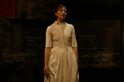 Production still for "Alias Grace". Caroline Lee as Grace Marks. Photographer: Lisa Tomasetti