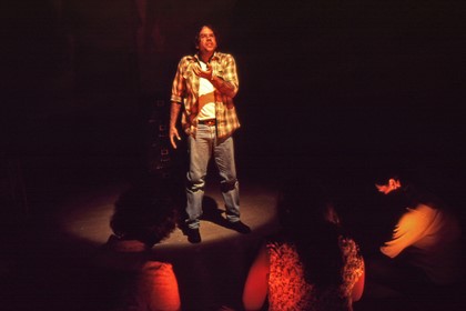 Production still for "Stolen" (1998). Stan Yarramunua as Sandy. Photographer: Unknown