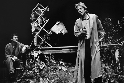 Production still for "Half and Half". L-R: Dan Spielman as Ned, Robert Menzies as Luke. Photographer: Jeff Busby