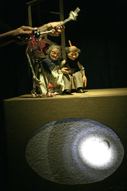 Production still for "Apples and Ladders". Photographer: Jeff Busby