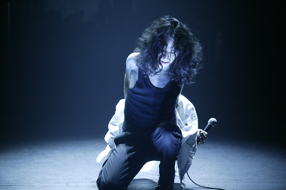 Production shot for "Boulevard Delirium". Paul Capsis. Photographer: Lisa Tomasetti