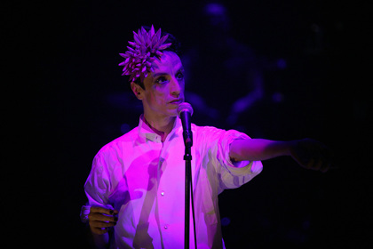 Production shot for "Boulevard Delirium". Paul Capsis. Photographer: Lisa Tomasetti