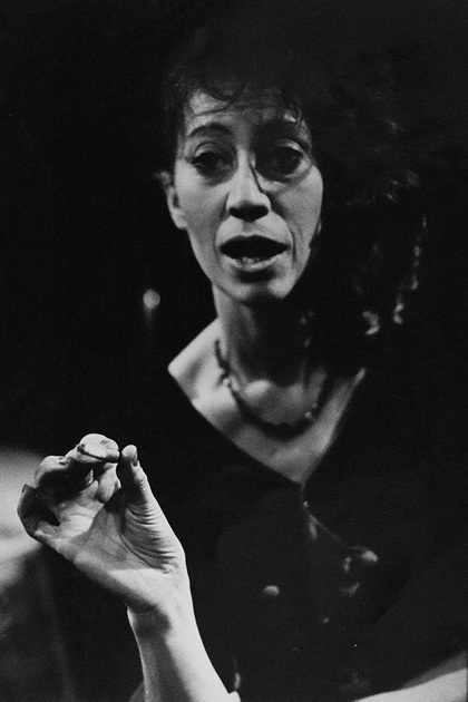 Production still for "The Death of Minnie". Jan Friedl as Minnie. Photographer: Jeff Busby