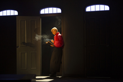 Production still for the 2023 Season of 'Nosferatu.' In photo: Shamita Siva. Photographer: Pia Johnson