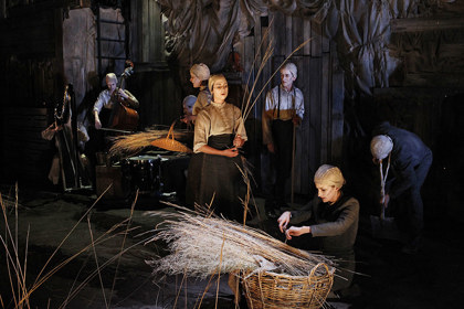 Production still for "The Plague Dances". Photographer: Jeff Busby