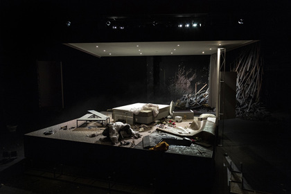 Production still for "Blasted". Photographer: Pia Johnson